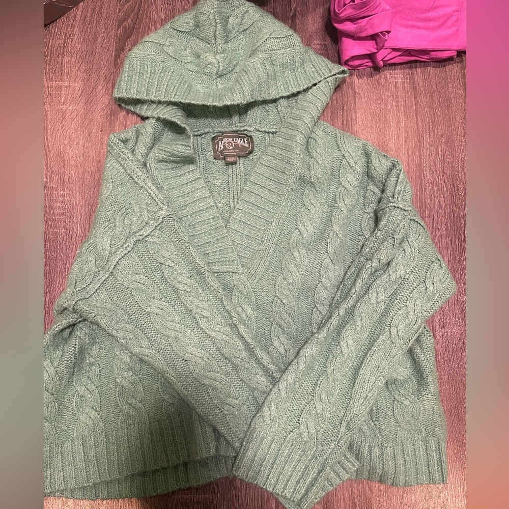 American Eagle Green Sweater